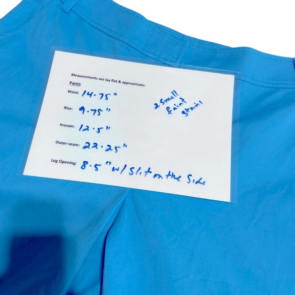 ST .JOHN size 6 Shorts Cotton Pockets  Blue Made in USA - Picture 9 of 11